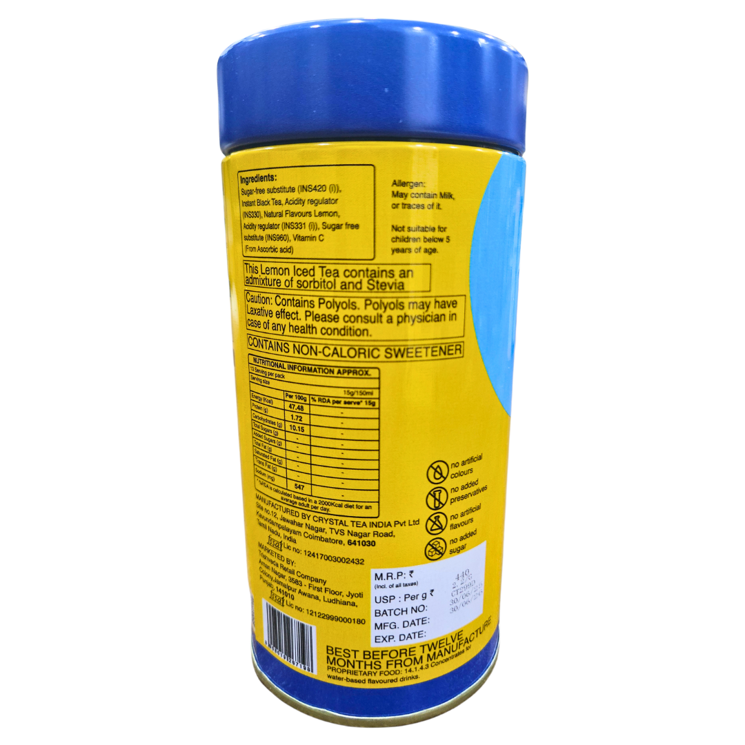 Zesty Lemon Iced Tea (Sugar-Free) | Refreshingly Tangy, Guilt-Free Hydration