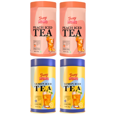 2 Peach 2 Lemon Iced Tea Combo