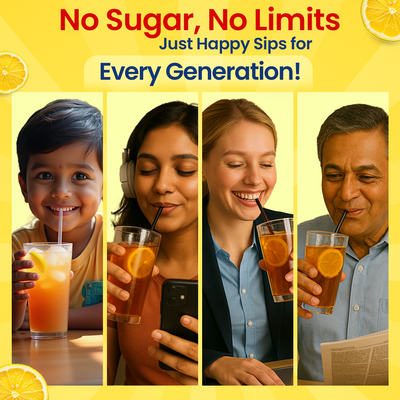 Zesty Lemon Iced Tea (Sugar-Free) | Refreshingly Tangy, Guilt-Free Hydration