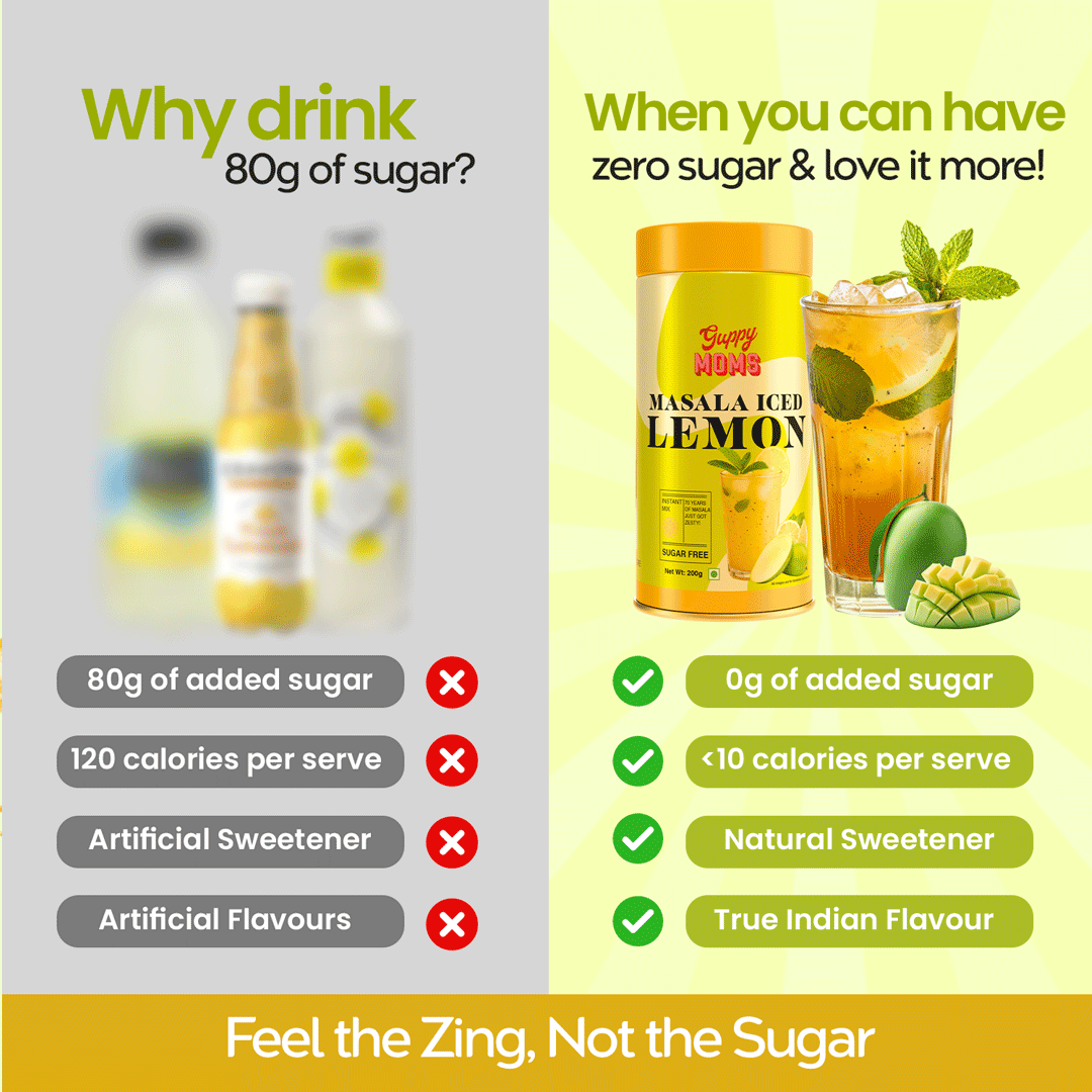 Masala Iced Lemonade (Sugar-Free) | The Spicy, Savory, Party-Perfect Guilt-Free Drink
