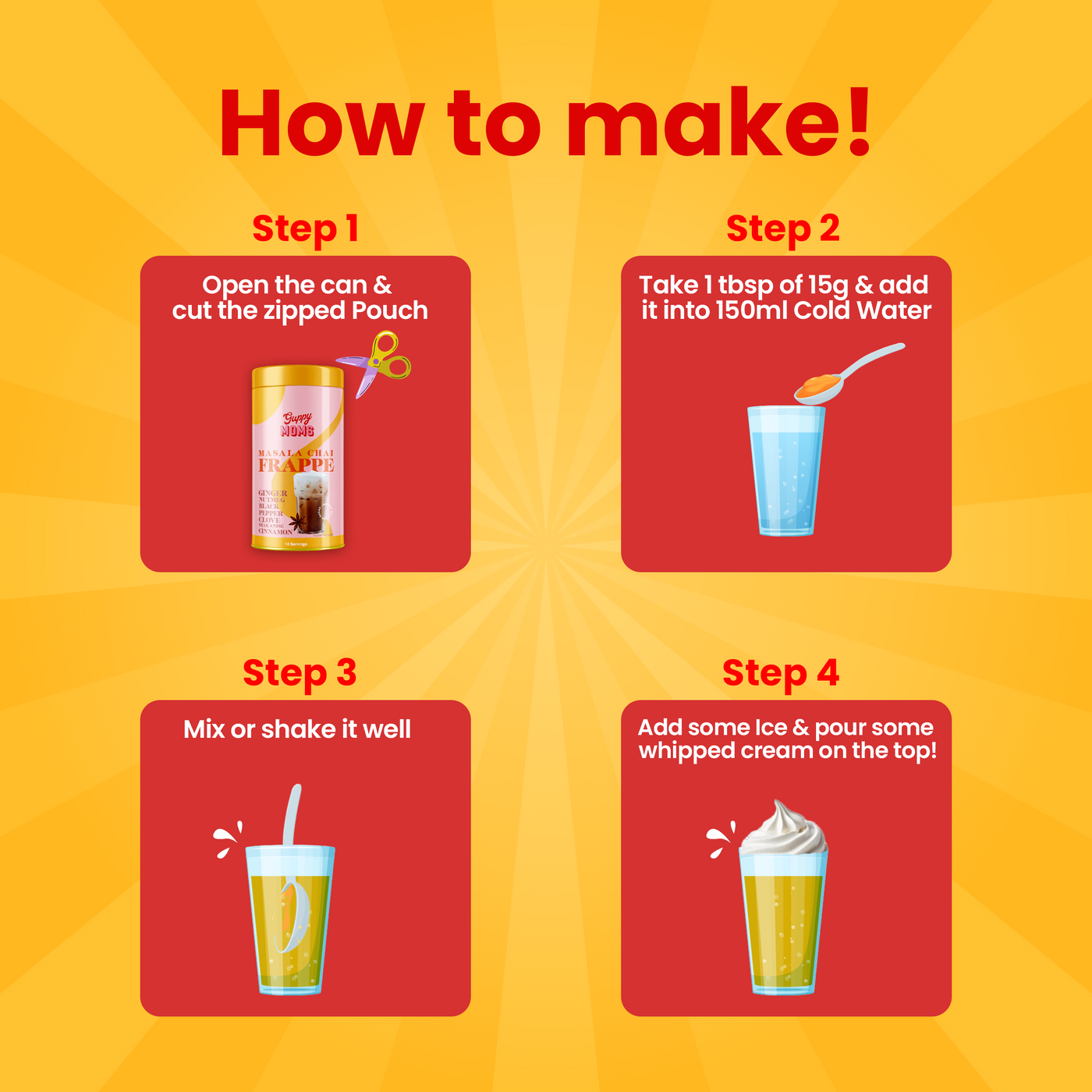 How To make Masala Chai Frappe 