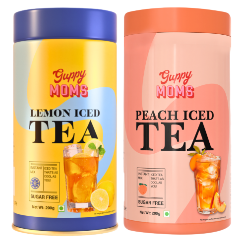Lemon and Peach Iced Tea Pack of 2