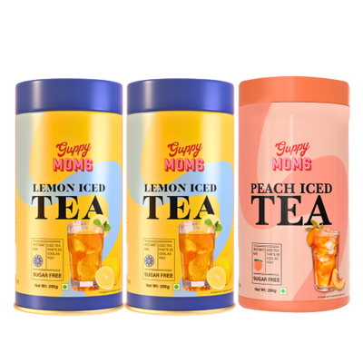 Lemon and Peach Iced Tea Pack of 3