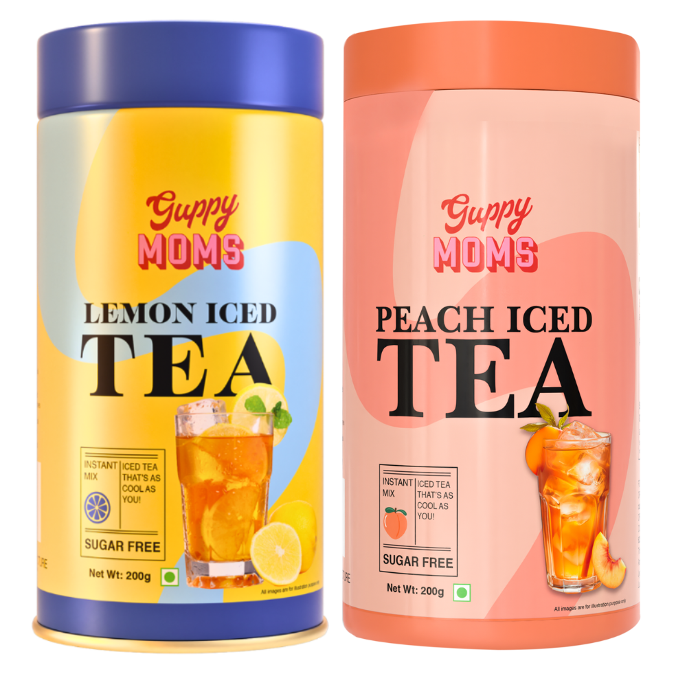 Lemon and Peach Iced Tea Combo Pack of 2