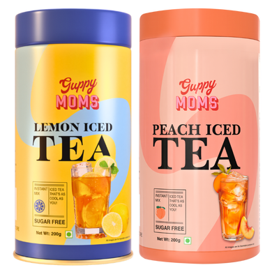 Lemon and Peach Iced Tea Combo Pack of 2