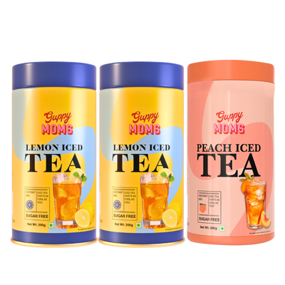 Lemon Peach Iced Tea Combo Pack of 3