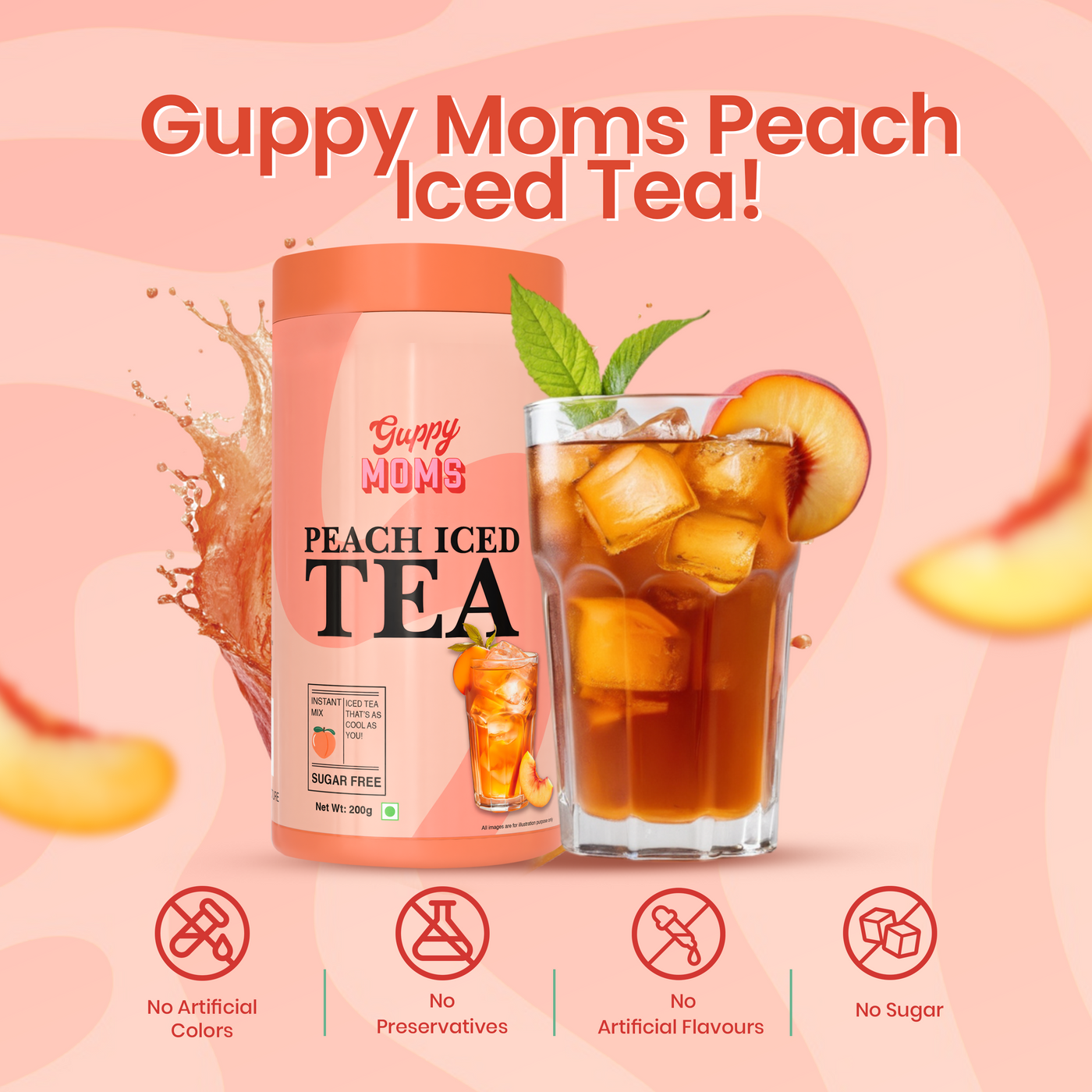 Peach Iced Tea Guppy Moms