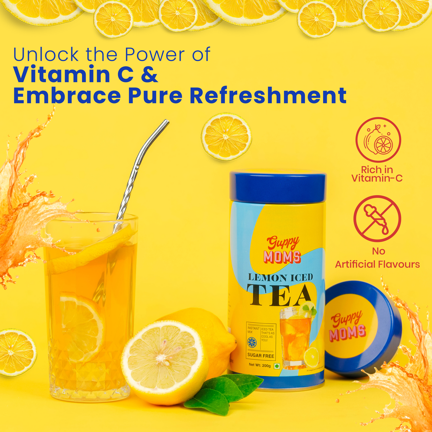 sugar free Lemon iced tea - Vitamin C